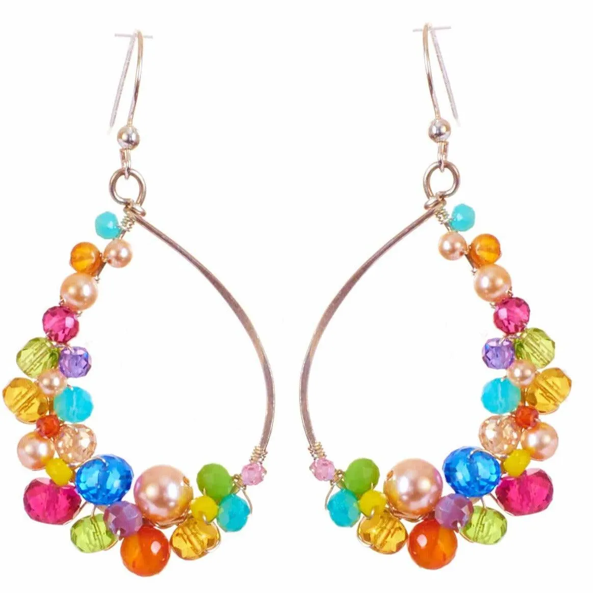 New Anna Hoop Multigem Earrings