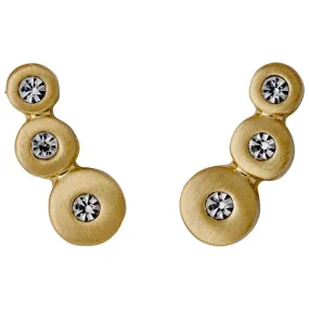 Pilgrim BELLA crystal earrings gold-plated