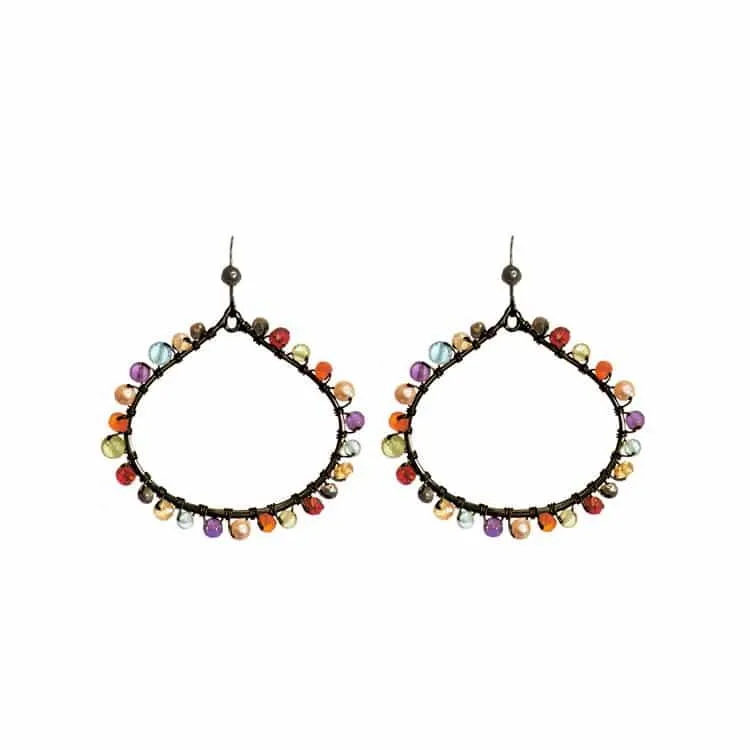 Popart Lily Hoop Earrings