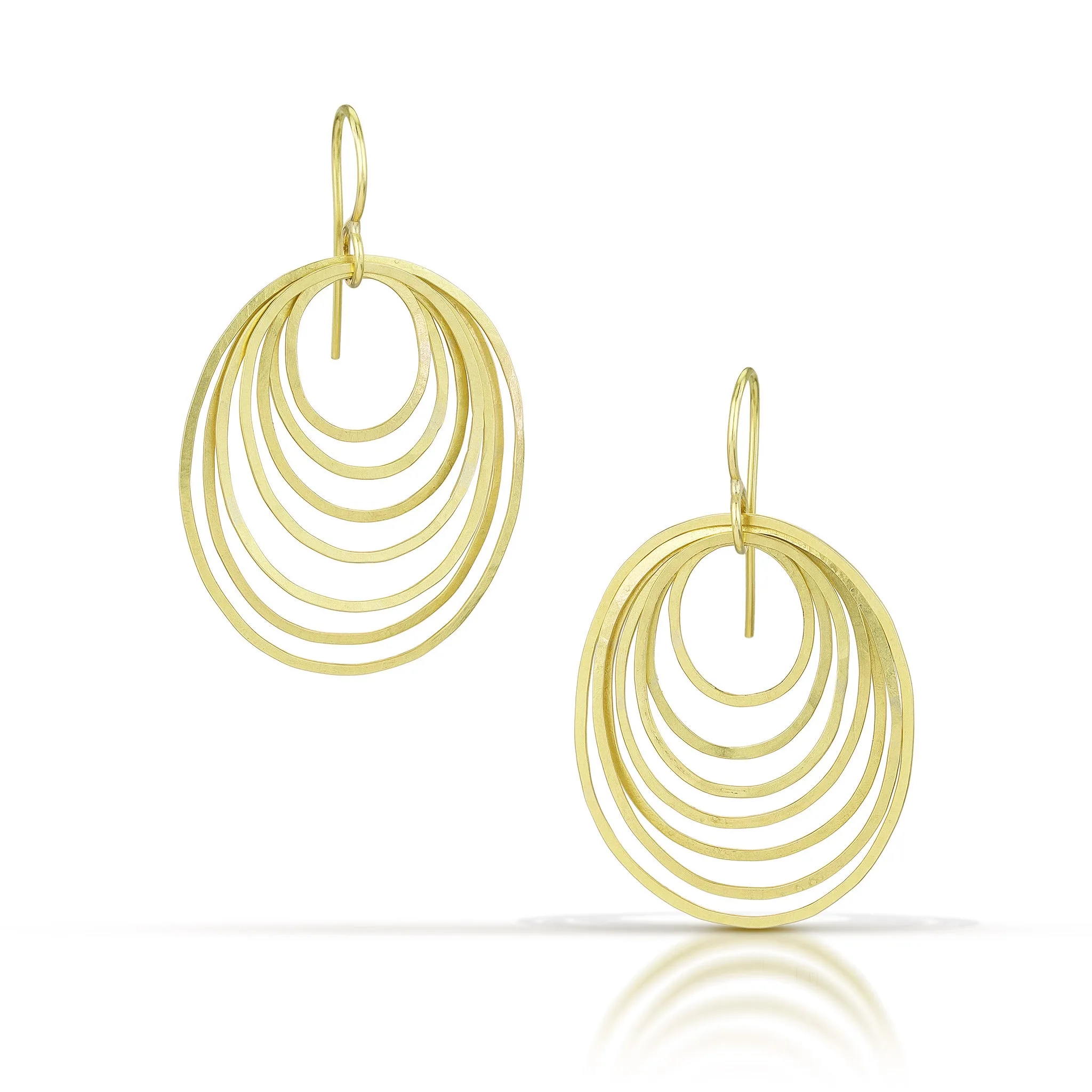 Ripple Earrings - 18k gold