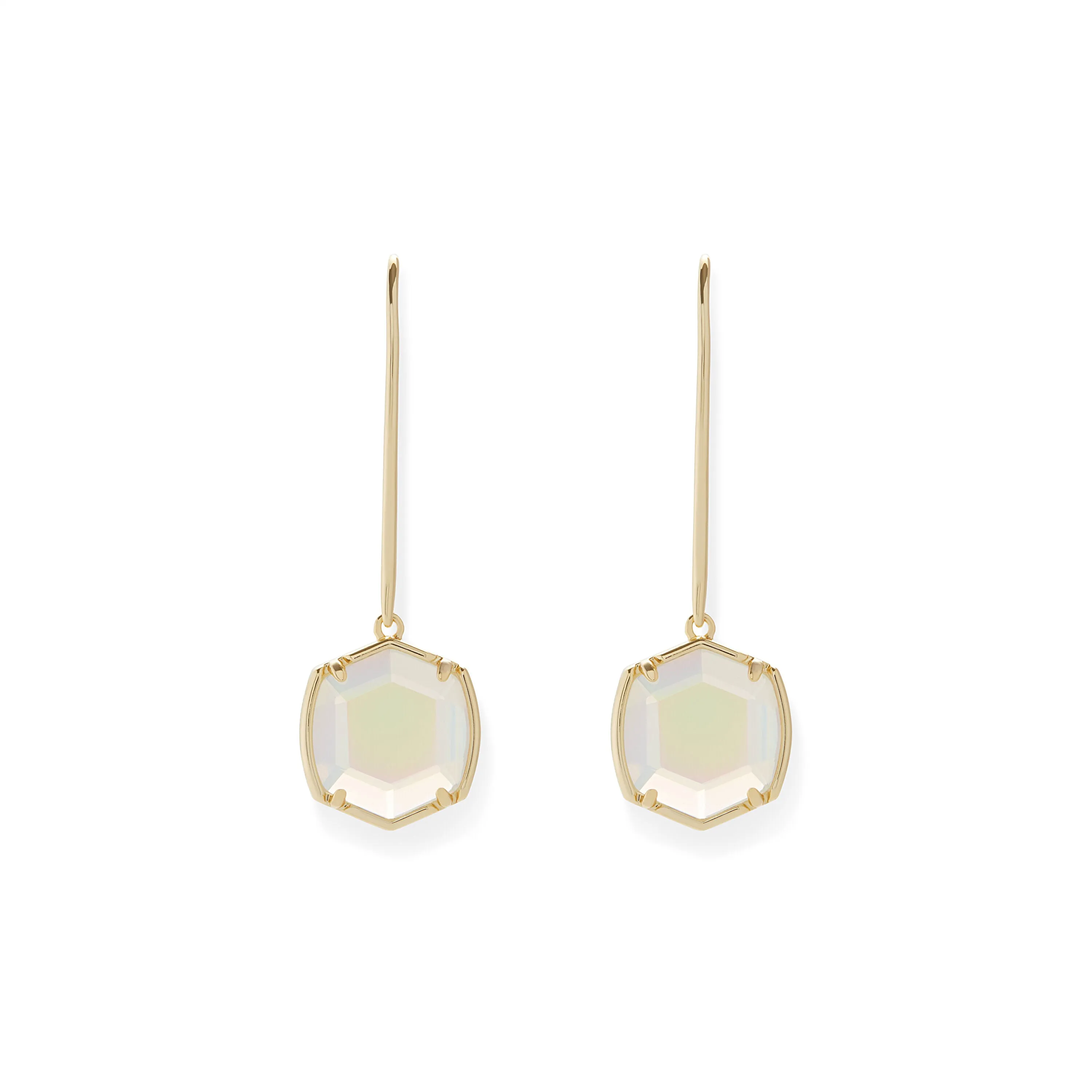 Rocksbox Exclusive Davis Drop Earrings in Gold & Iridescent Opalite