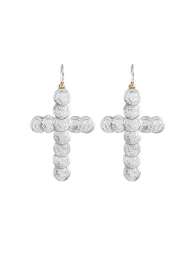 Saint Liberus Cross Earrings