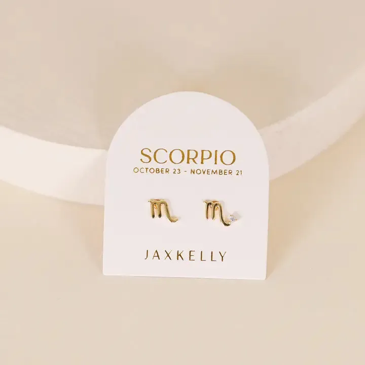 Scorpio Stud Earrings