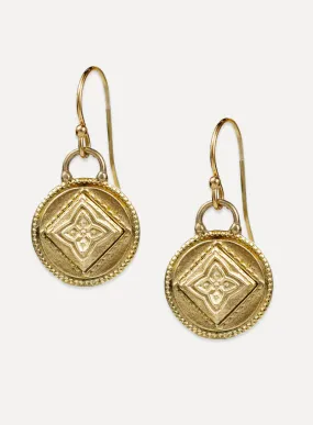 Siddha Gold Earrings - "Raise Your Frequency"