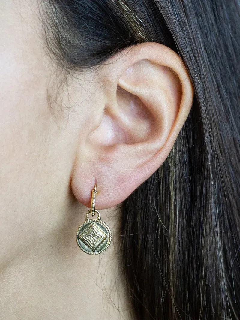 Siddha Gold Earrings - "Raise Your Frequency"