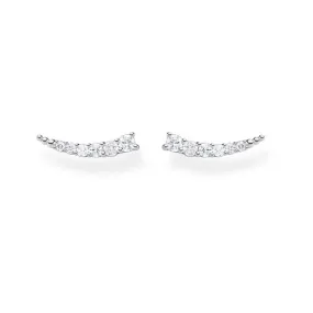 Silver Zirconia Ear Climbers H2158-051-14