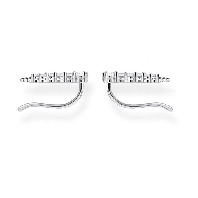 Silver Zirconia Ear Climbers H2158-051-14