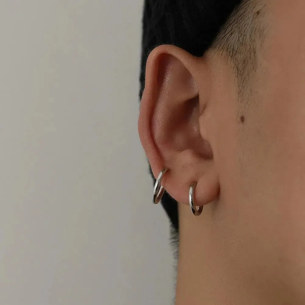 Single Sterling Ear Studs