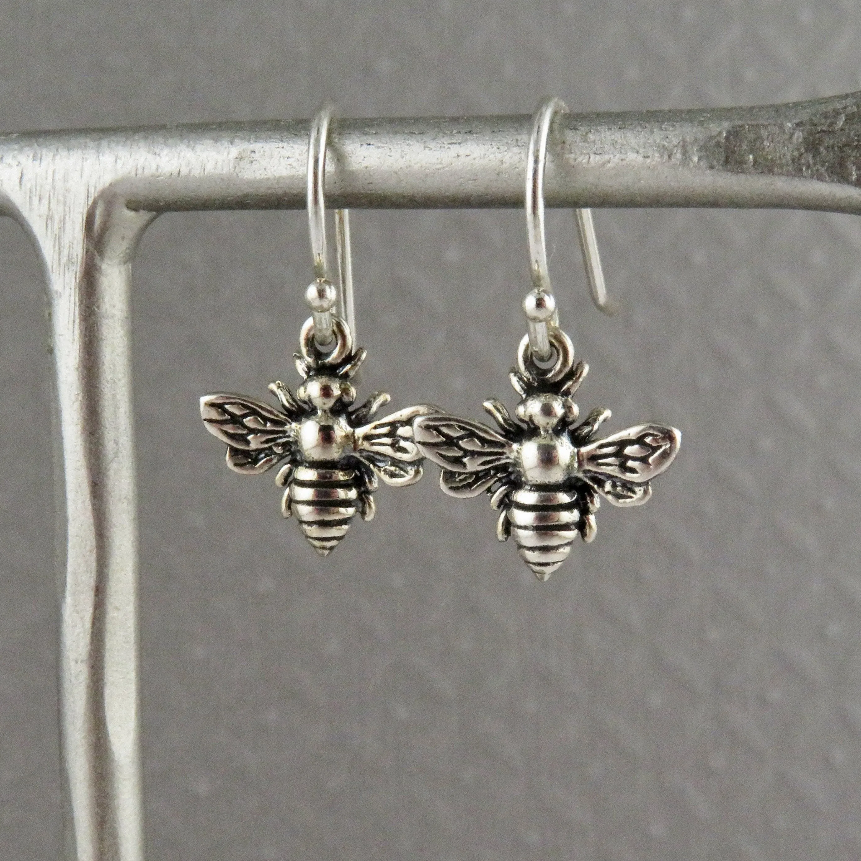 Small Sterling Bee Necklace