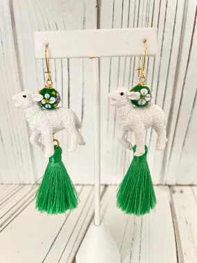 Spring Lamb Earrings