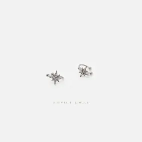 Starburst Ear Cuff, Star Conch Cuff, Earring No Piercing is Needed, Gold, Silver SHEMISLI - SF058