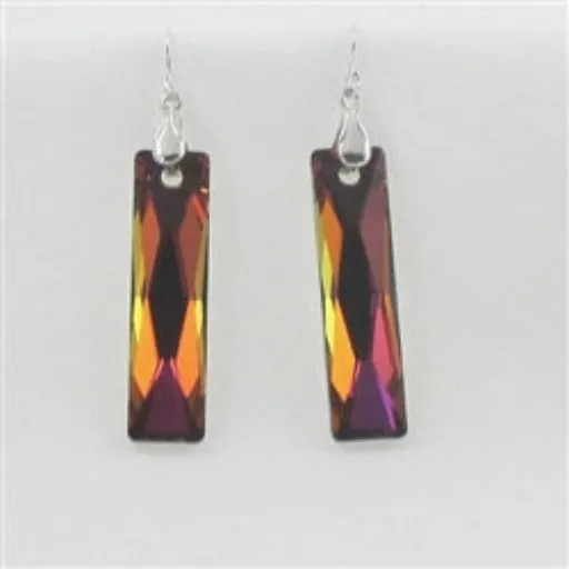 Statement Volcano Crystal Dangling Earrings Big Bold Look