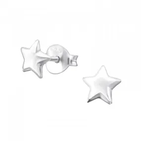 Sterling Silver Star Stud Earrings