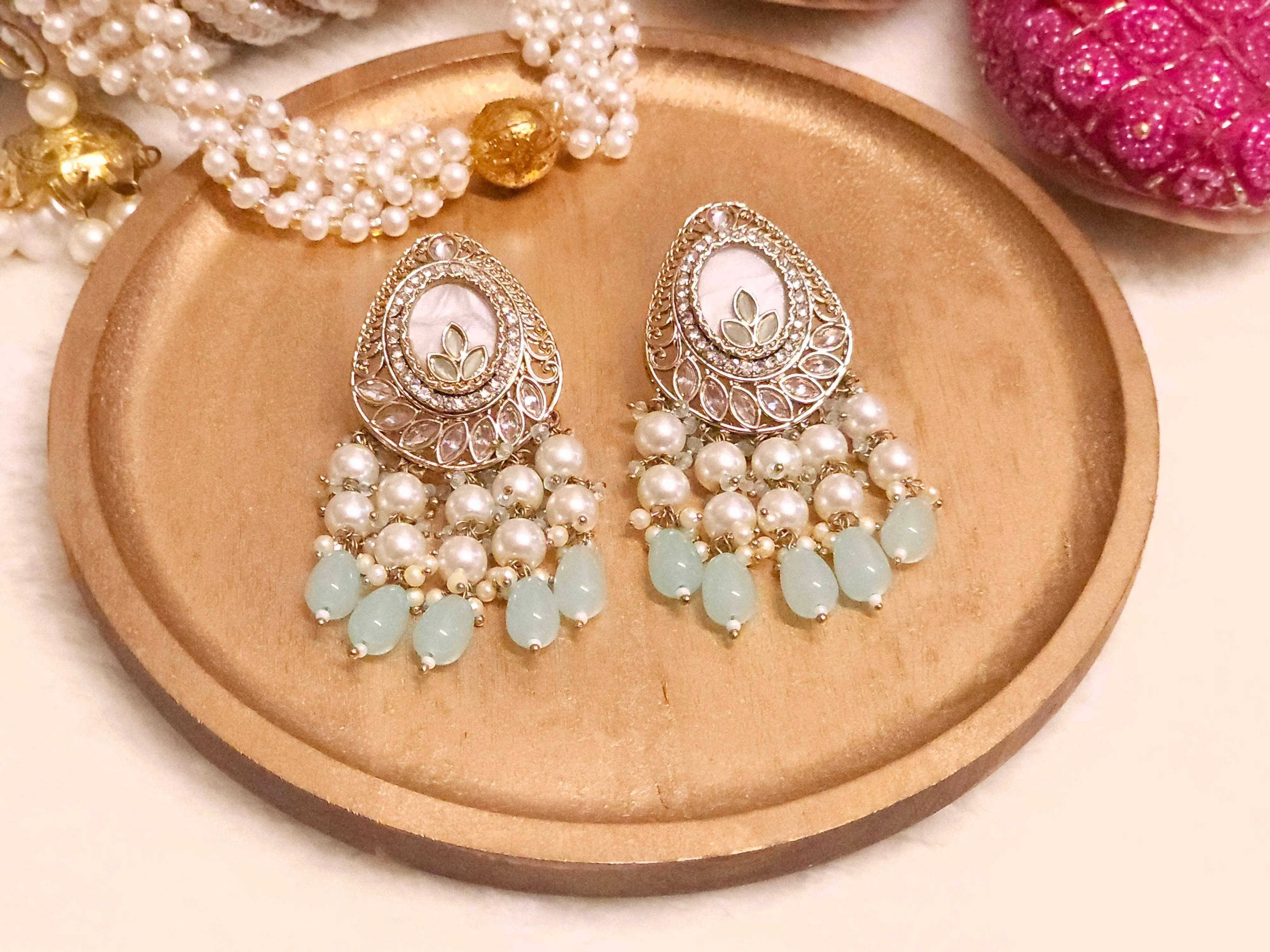 Tamanna Bridal Pearl Earrings | Pearl Drop Earrings