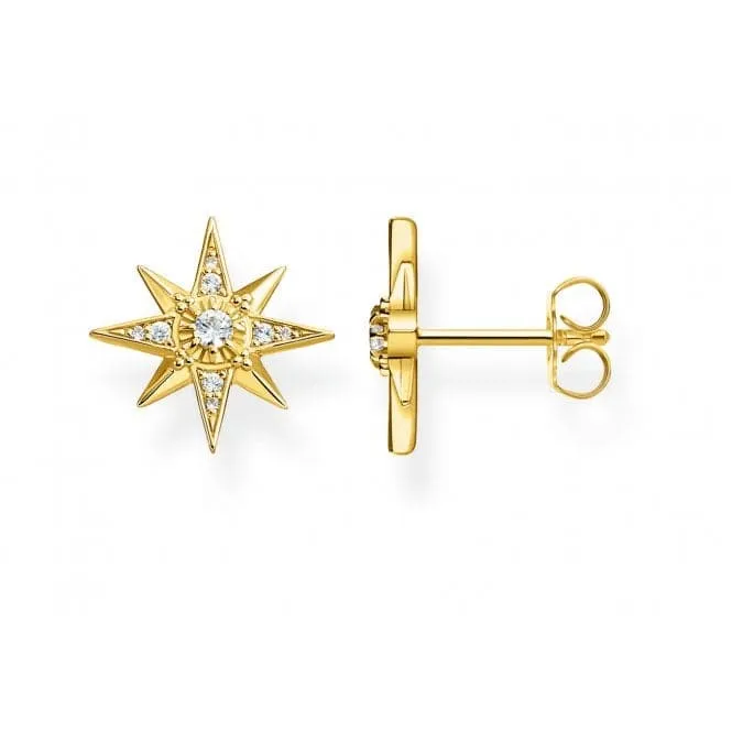 Thomas Sabo White Gold Zirconia Magic Stars Ear Studs H2081-414-14