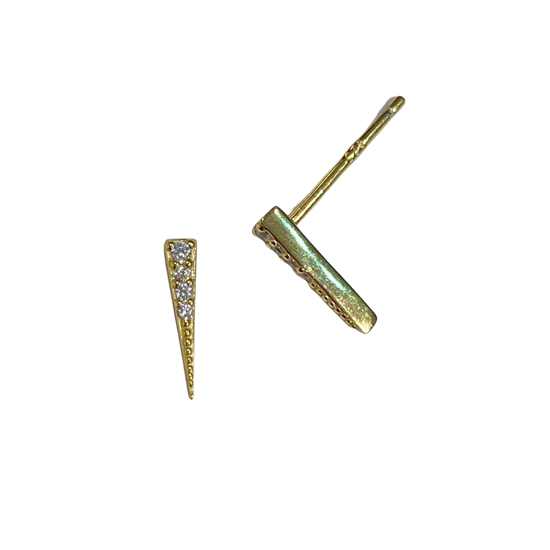 Tiny Spike Sparkle Studs