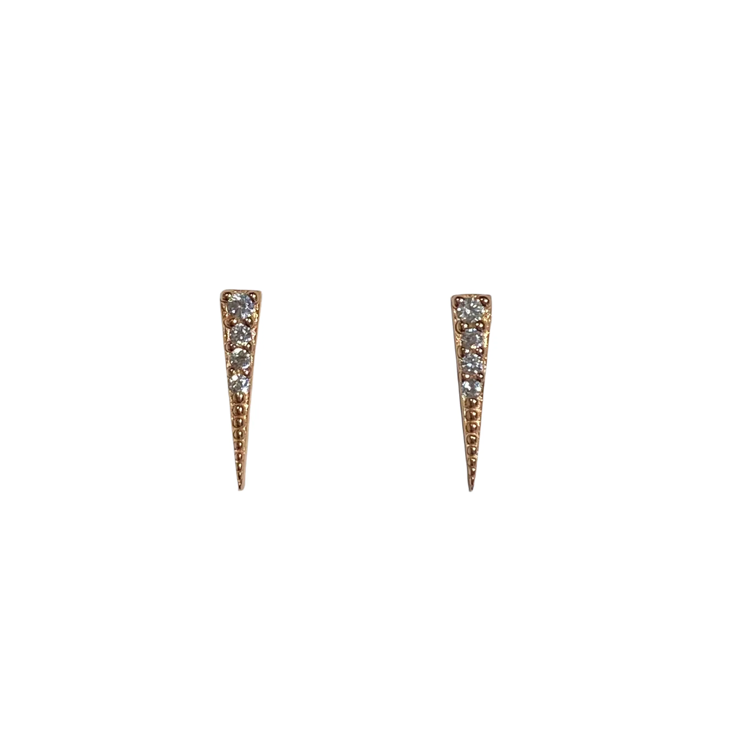 Tiny Spike Sparkle Studs