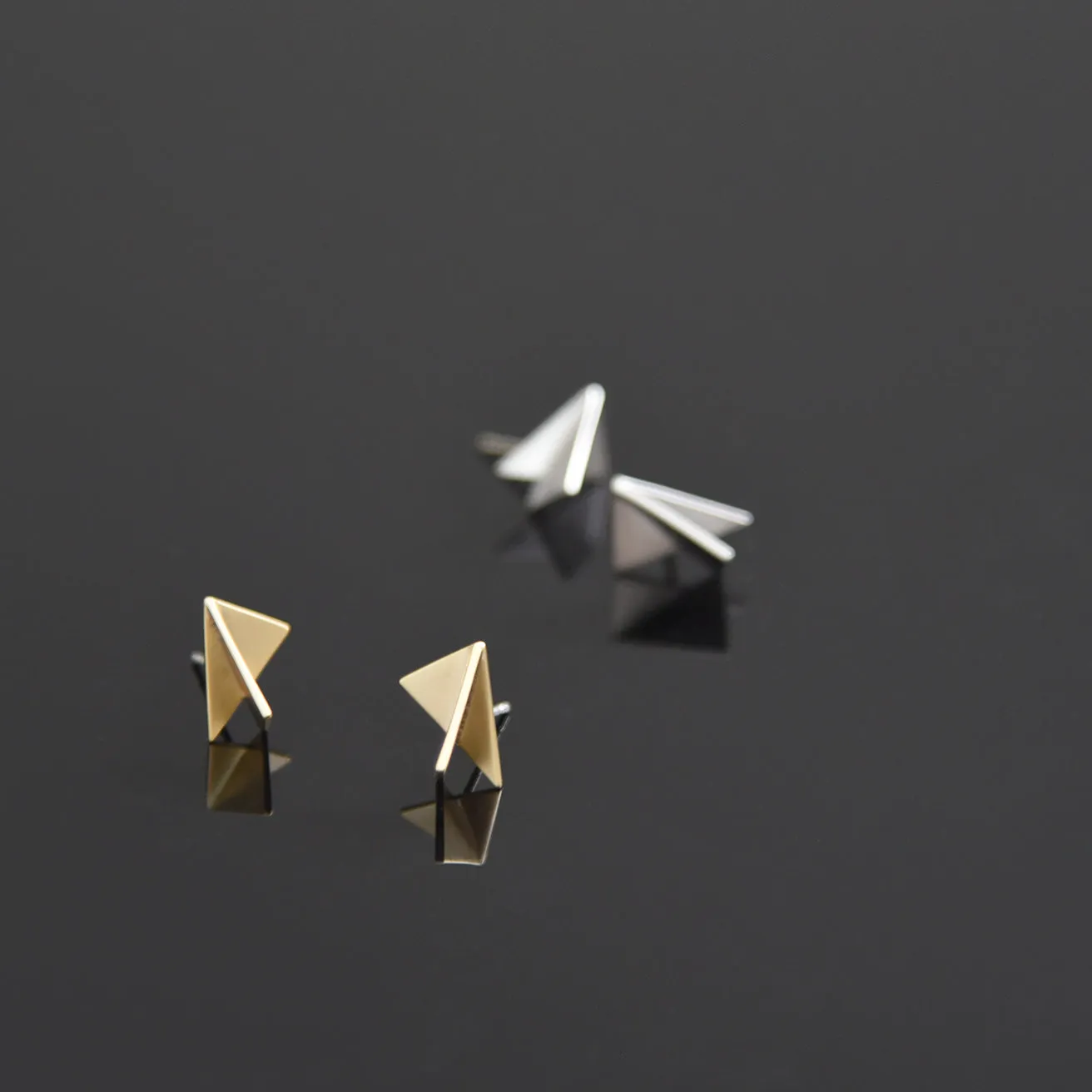 Tri Fold Ear Studs