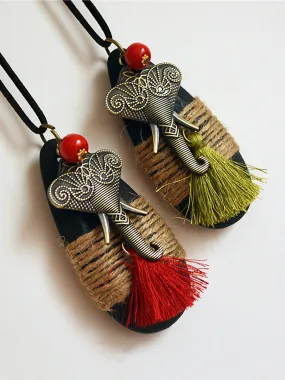 Vintage Ethnic Tassel Necklace Sweater Pendants