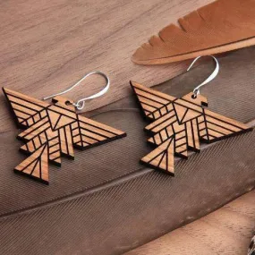 Wood Falcon Earrings