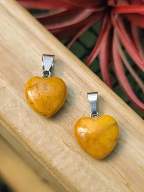 Yellow Aventurine Heart Pendant