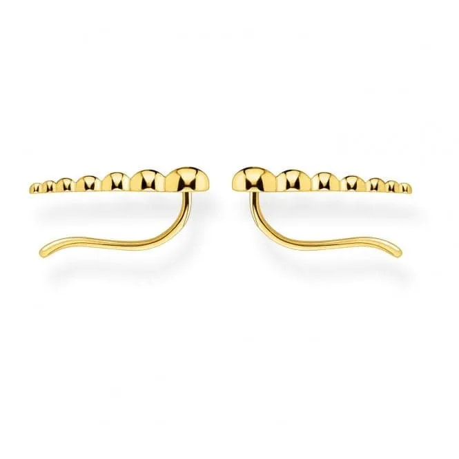 Yellow Gold Dot Ear Climbers H2156-413-39