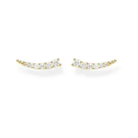 Yellow Gold Zirconia Ear Climbers H2158-414-14